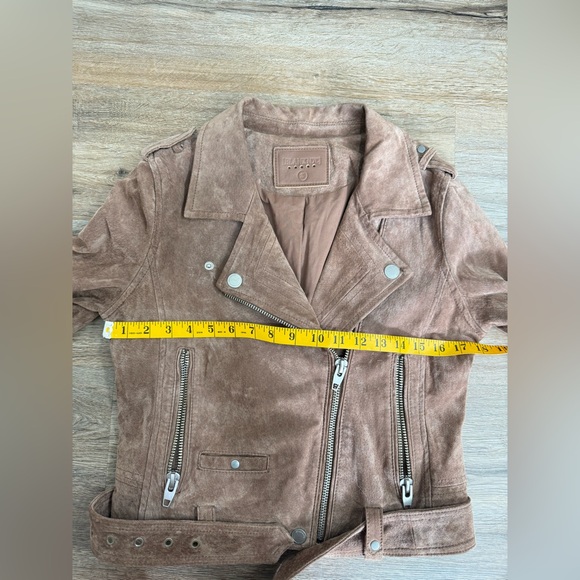 BLANKNYC Morning  Suede Moto Jacket French Taupe Sz S - Picture 9 of 11